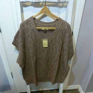 Sonoma Life + Style - Short Sleeve Sweater 3X